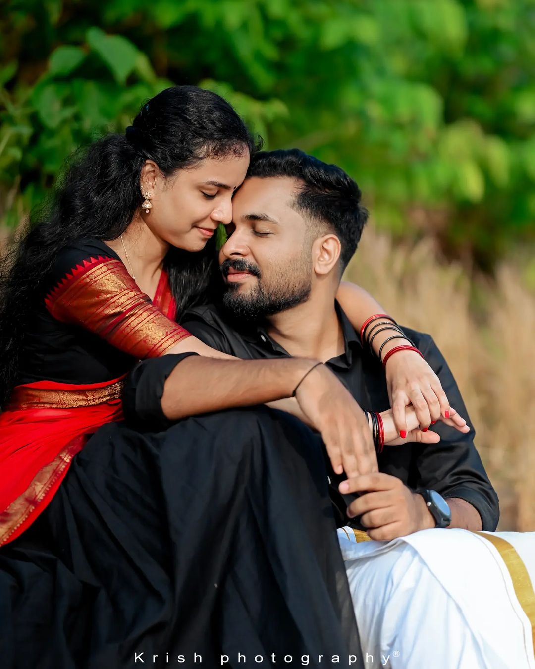 Mezos Kanjivaram Banarasi Silk Zari Half Saree Set – Red & Black Lehenga with Dupatta (Unstitched) | Amali Ethnic Collection