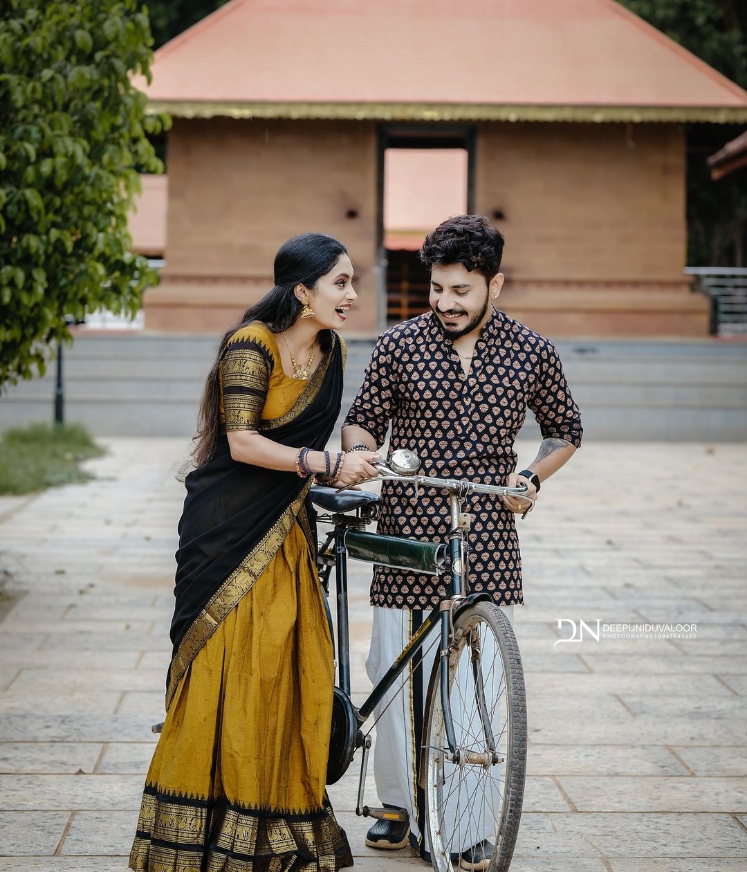 Mezos Mustard & Black Kanjivaram Banarasi Silk Zari Half Saree Set – Traditional Festive Lehenga with Dupatta & Blouse | Amali Heritage Collection