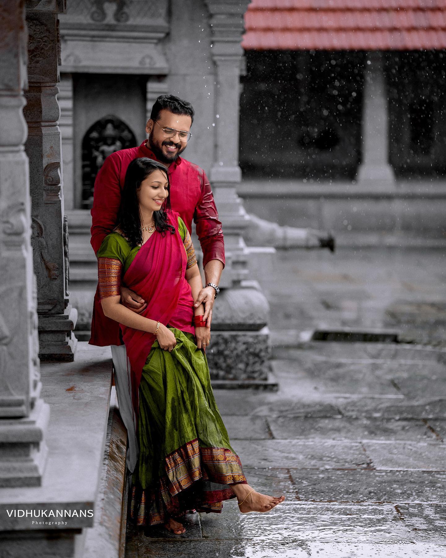 Mezos Olive Green & Maroon Banarasi Silk Zari Half Saree Set | Amali Royal Heritage Collection