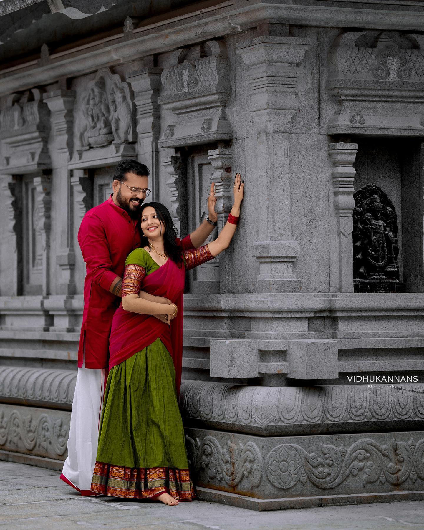 Mezos Olive Green & Maroon Banarasi Silk Zari Half Saree Set | Amali Royal Heritage Collection