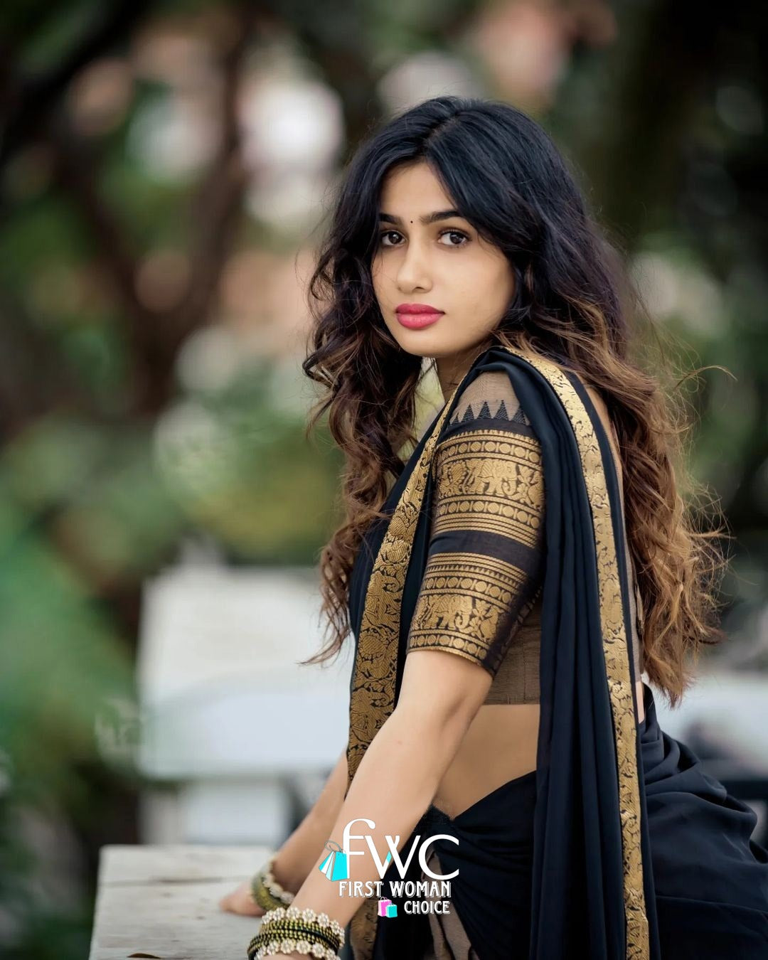 Mezos Elegant Grey & Black Kanjivaram Banarasi Silk Zari Half Saree Set | Amali Premium Festive Collection
